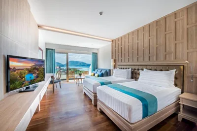 바다 전망 디럭스 더블룸 또는 트윈룸 — Diamond Cliff Resort & Spa, Patong Beach